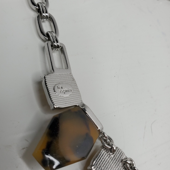 Lia Sophia Zocala Spotted Stone Bib Necklace - Picture 7 of 11